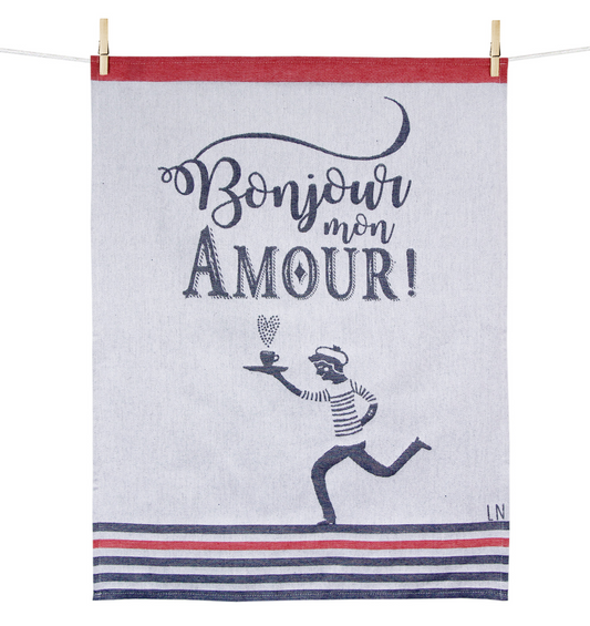 Tissage Moutet Tea Towel - Bonjour Mon Amour
