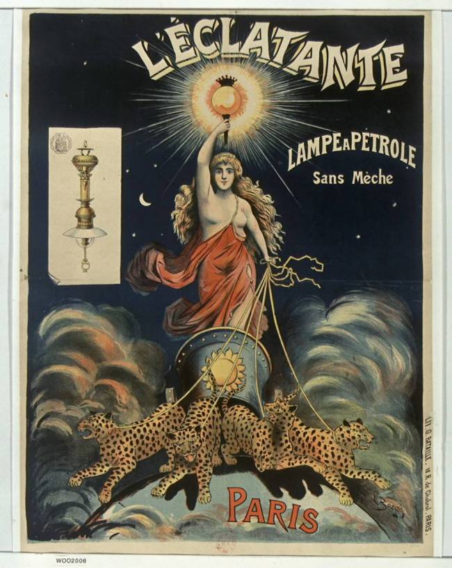 Large Vintage French Postcard